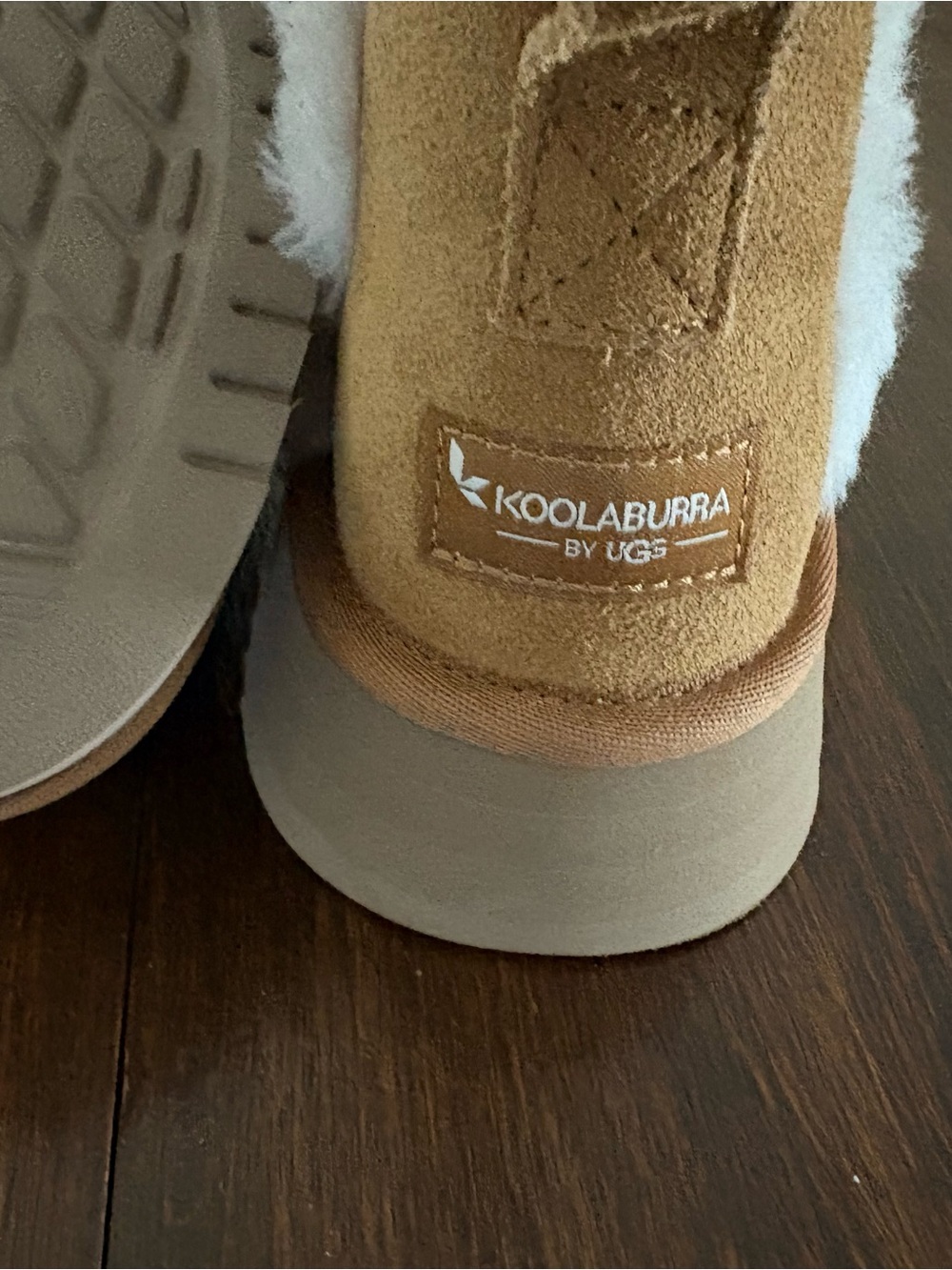 Koolaburra Chestnut Suede Shearling Ankle Booties